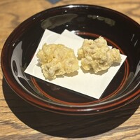 蕎麦懐石 無庵 - 白子の天ぷら