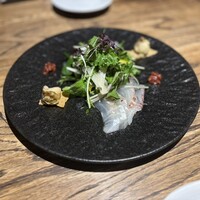 蕎麦懐石 無庵 - 季節の魚カルパッチョ
