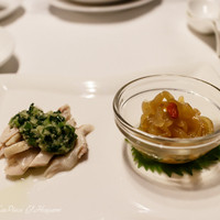 四川名菜 川府 - 蒸し鶏とクラゲの冷菜