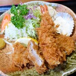 とんかつ すず広 - えびかつ定食※ヒレ選択