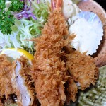 とんかつ すず広 - えびかつ定食※ヒレ選択