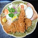 とんかつ すず広 - えびかつ定食※ヒレ選択