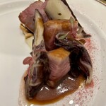 クイントカント - 津軽鴨　白味噌　オレンジ　黒ニンニクソース