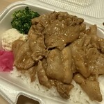 肉波 - 豚焼肉弁当　中盛　秘伝のタレ　にんにくマシ