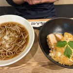 中村麺兵衛 - 厚切りかつ丼と温そば