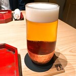 割烹 戎 - 戎さんでエビスビール笑 ◎2杯行きました！