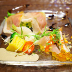 トラットリアチンクエポンテ - ランチ前菜盛り合わせ