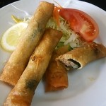 まぐろレストラン - マグロの春巻き３５０円(201411)