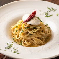 リコッタチーズとレモンソルトのペペロンチーノ