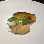 焼肉牛印 - 林檎のムースと焼き芋、最後のデザートまで秋