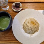 菓子舗 井村屋 - 国産栗モンブラン(お抹茶セット)　1,760円