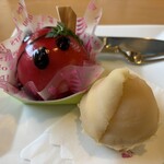 ア・ルーアン - 料理写真:てんとう虫とモンブラン