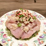 創作料理Ryota  - ・北海道羅臼産ブリと香草野菜のカルパッチョ　大根のマリネソース（¥4,480）