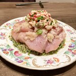 創作料理Ryota  - ・北海道羅臼産ブリと香草野菜のカルパッチョ　大根のマリネソース（¥4,480）