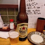 やきとり にしだ場 - ドリンク写真:赤星(大 790円)