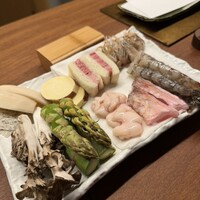 北新地 天ぷら 拾幸 - 天ぷらの具材