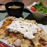 ご飯ととろろ とろ麦 - 料理写真: