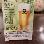 サッポロビアレストラン９１０ - メニュー