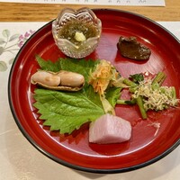 食彩と縁 小森 - 料理：お通しというか前菜というか