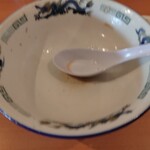 ケンチャンラーメン - 完飲完食（笑）