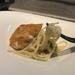 麻布料理店 Tokyo Wagyu Steak - 白子と下仁田ネギのパスタ