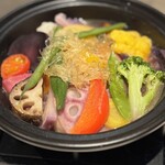 麻布料理店 Tokyo Wagyu Steak - 20種野菜とフカヒレと比内地鶏の白湯ソース