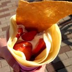 クレープハウス ピーナッツ - 生イチゴカスタード！(2014,11/22)