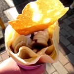 クレープハウス ピーナッツ - 生カスタードバナナチョコ！(2014,11/22)