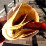 クレープハウス ピーナッツ - 焼きチーズカレーフランク！(2014,11/22)