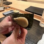 寺子屋 すし匠 - 平貝の磯辺巻き