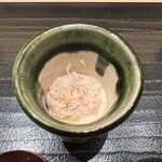 寺子屋 すし匠 - 香箱蟹茶碗蒸し鮑と百合根