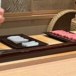 寺子屋 すし匠 - にぎりの準備