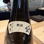 紀尾井町 三谷 - 三谷さんの別注です！邪魔なく呑みやすいお酒です