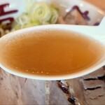 天童製麺 - スープ。
