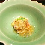 冨久屋 - 冨久屋　◆新湊のカニにお酢のジュレ