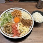 家系ラーメン 王道家直伝 との丸家 - 料理写真:汁なしまぜ麺(追い飯付き1,250円)