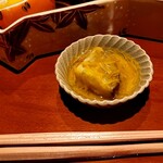 銀座 しのはら - 丸十の栂尾煮の菊花餡