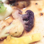 カランドリエ - 蝦夷鹿モモ肉のローストの付け合わせ '14 11月上旬