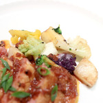 カランドリエ - フランス シャラン小鴨のローストの付け合わせ '14 11月上旬