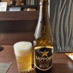 寿乃 - 瓶ビール(中瓶)(650円)