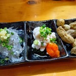 もとよし - 生しらすと白子