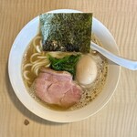 菜 - カツオ出汁塩ラーメンに味玉