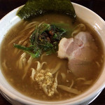 ラーメン ヤスオ - ラうどん（太麺） 200グラム　ショウガ アブラ多め 750円