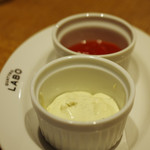 クアトロ ラボ - ポテトフライのディップ（ブルーチーズ）