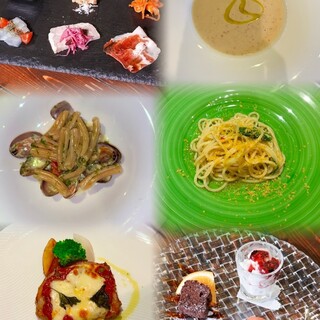 季節のおまかせコース全6品(税込5500円〜)
