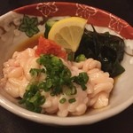 七伍屋 - 白子ポン酢。今シーズン初めて。