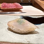 鮨 つぼみ - カワハギ 肝 大分産養殖