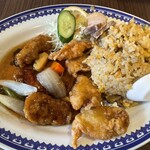 中華料理 やっこ - 料理写真:焼きめしセット　酢豚&豚天チョイス