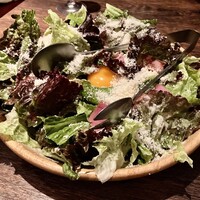 ビストロボンノ - 「小林ゴールドエッグのシーザーサラダ（税抜￥1,280）」