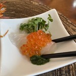 点心爛漫tejima - 真鯛のほうれん草と山椒ソース